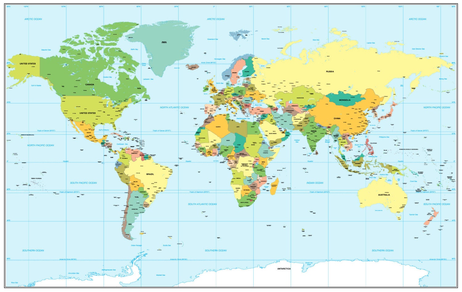 Carte Du Monde Avec Les Principales Villes Repositionnable Carte Du Monde Avec Les Principales Villes Repositionnable
