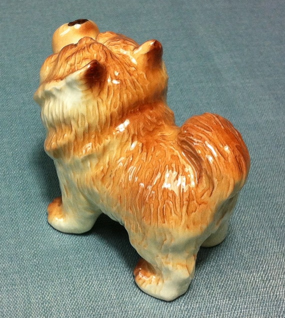 Miniature Ceramic Dog Chow Chow China Animal by thaicraftvillage