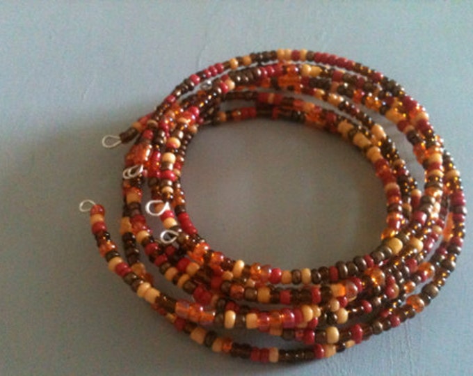 CLEARANCE! Fall color glass stacking skinny bracelets