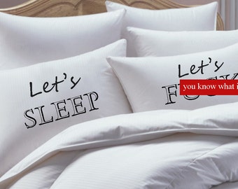 His and Her Pillow Case set Love You More Love by RKGracePrints