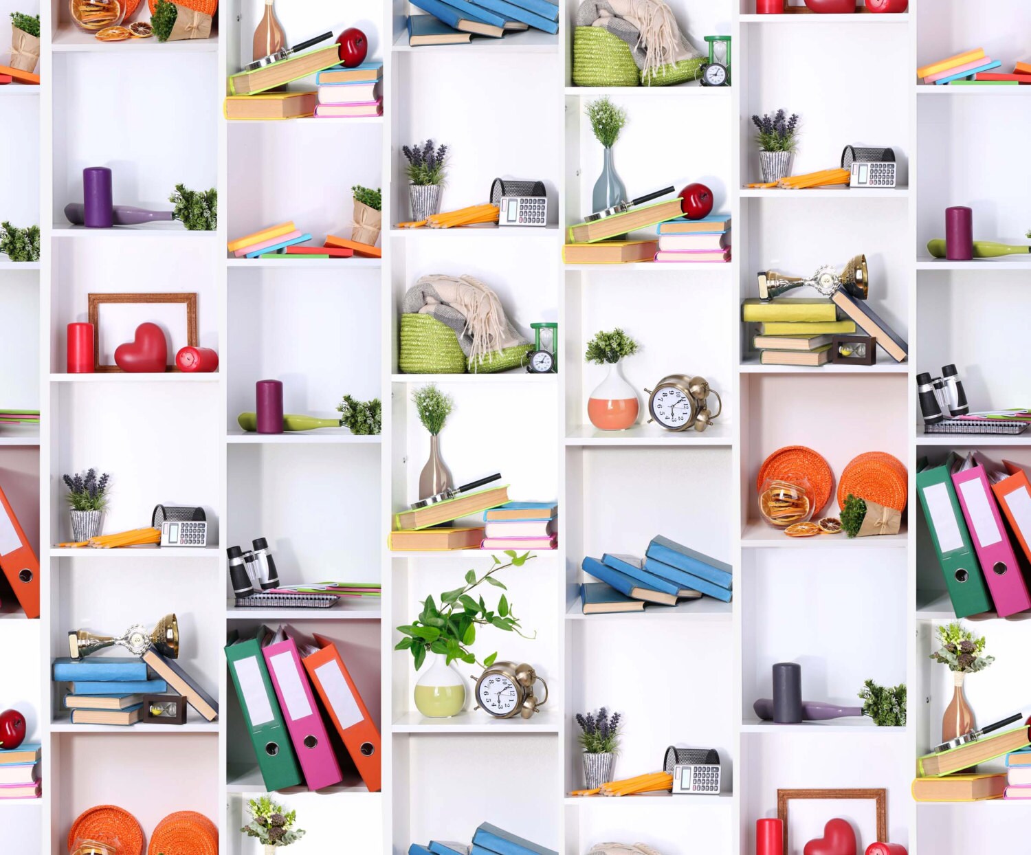 Shelves bookshelf print Digital cotton books by