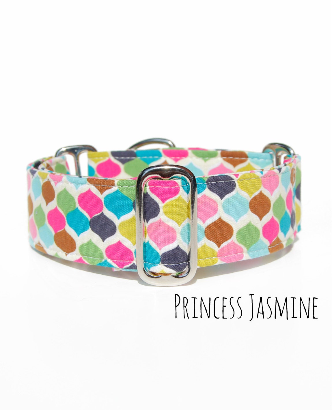 Martingale Dog Collars Princess Jasmine pink martingale
