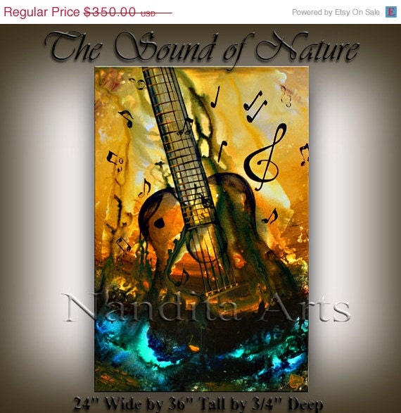 36 Original MUSIC ART The Sound of Nature by ContemporaryArtDaily