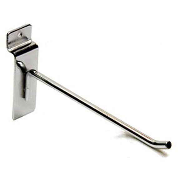 10 Chrome Slatwall Hook Slat Wall Pegs 50 PCS Chrome