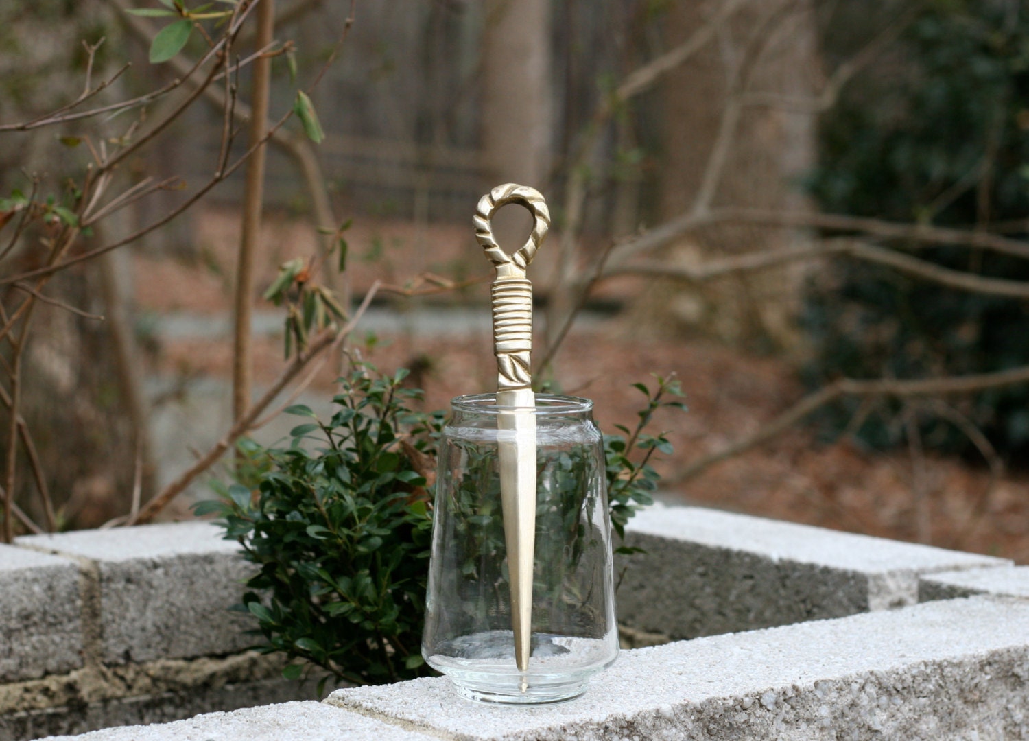 Vintage Brass Letter Opener / Ornate Brass Letter Opener