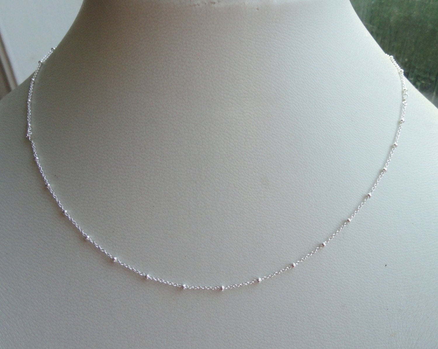 Sterling silver satellite necklace Delicate Sterling silver