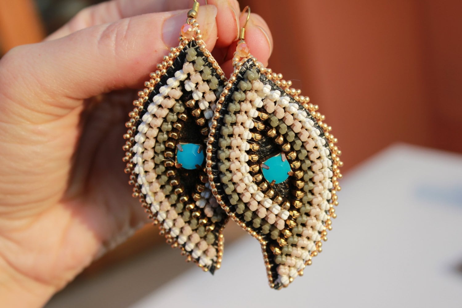 Embroidery earrings. Zipper jewelry. zipper by Fantasiria on Etsy