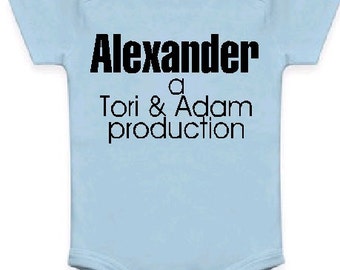 personalized baby shirt baby's first name bodysuit baby's first name one piece just arrived baby