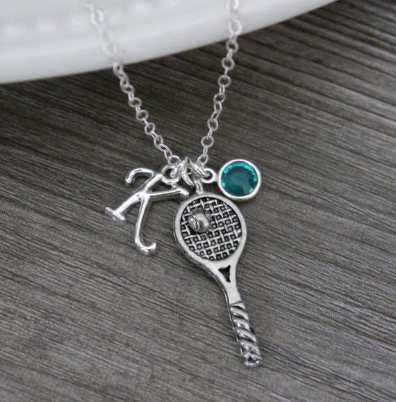 Tennis Necklace Personalized Tennis Player Necklace Tennis