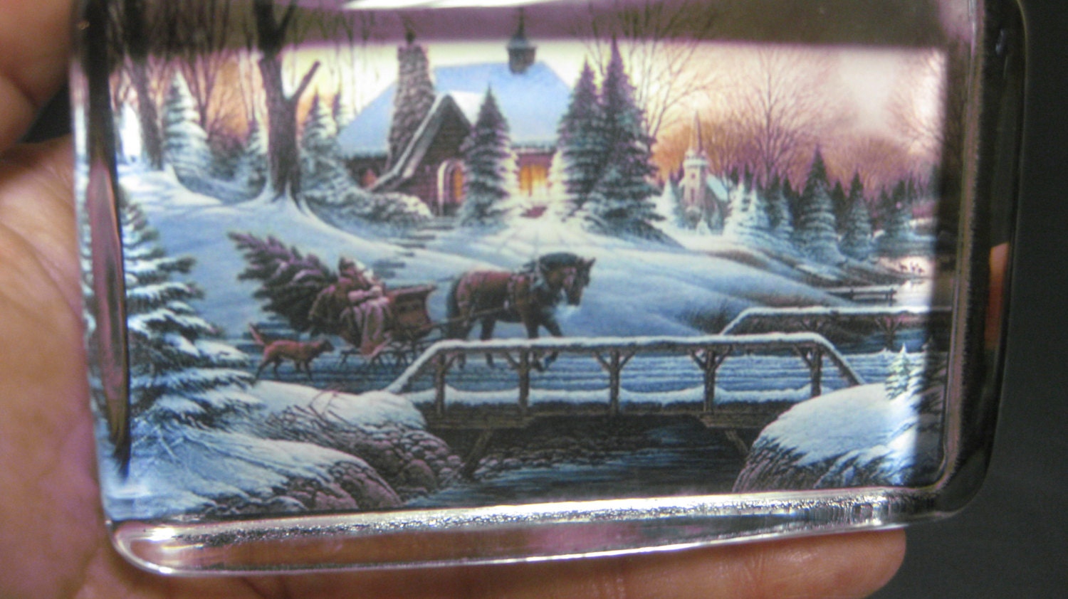 Terry Redlin holiday classics paperweights new in time for christmas