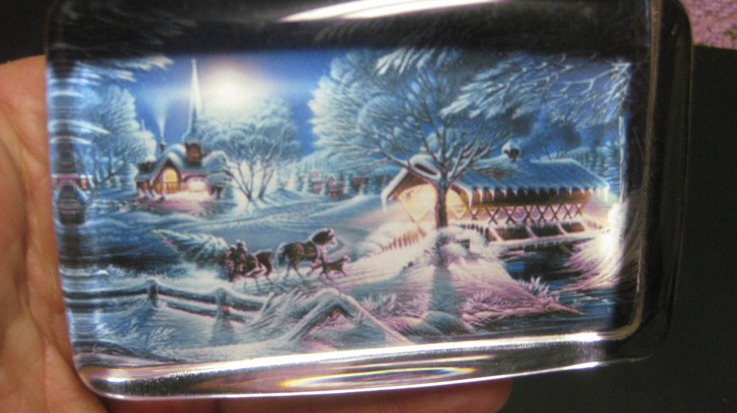 Terry Redlin holiday classics paperweights new in time for christmas