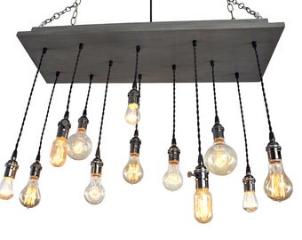 Nostalgic Edison Bulb Chandelier: Industrial Chic