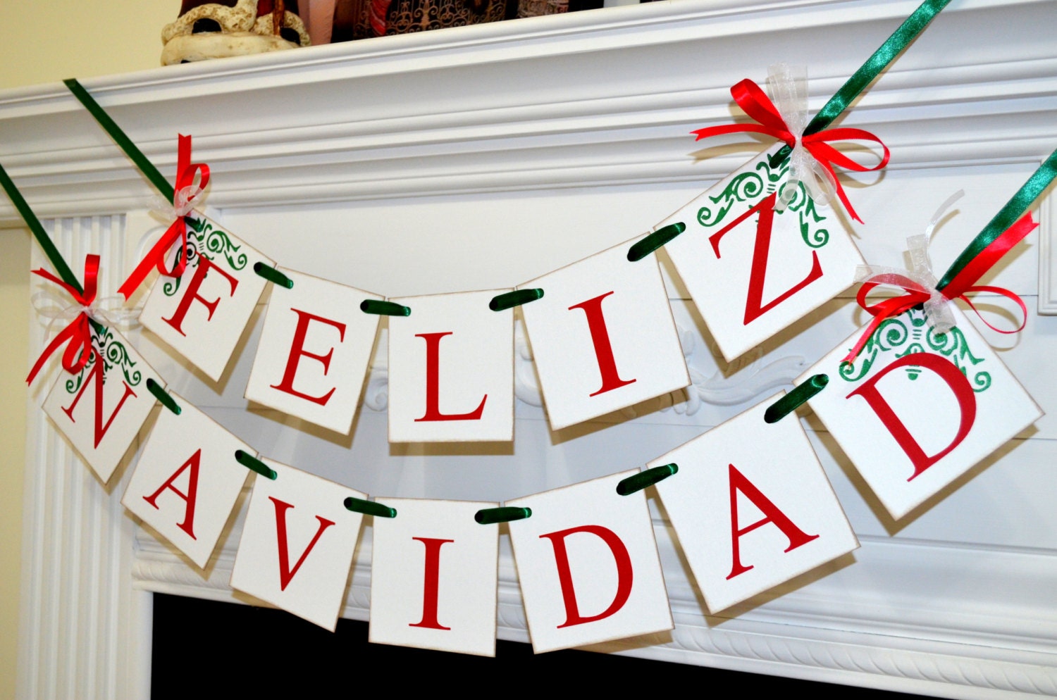 Feliz Navidad Banner Christmas Banner Spanish Christmas