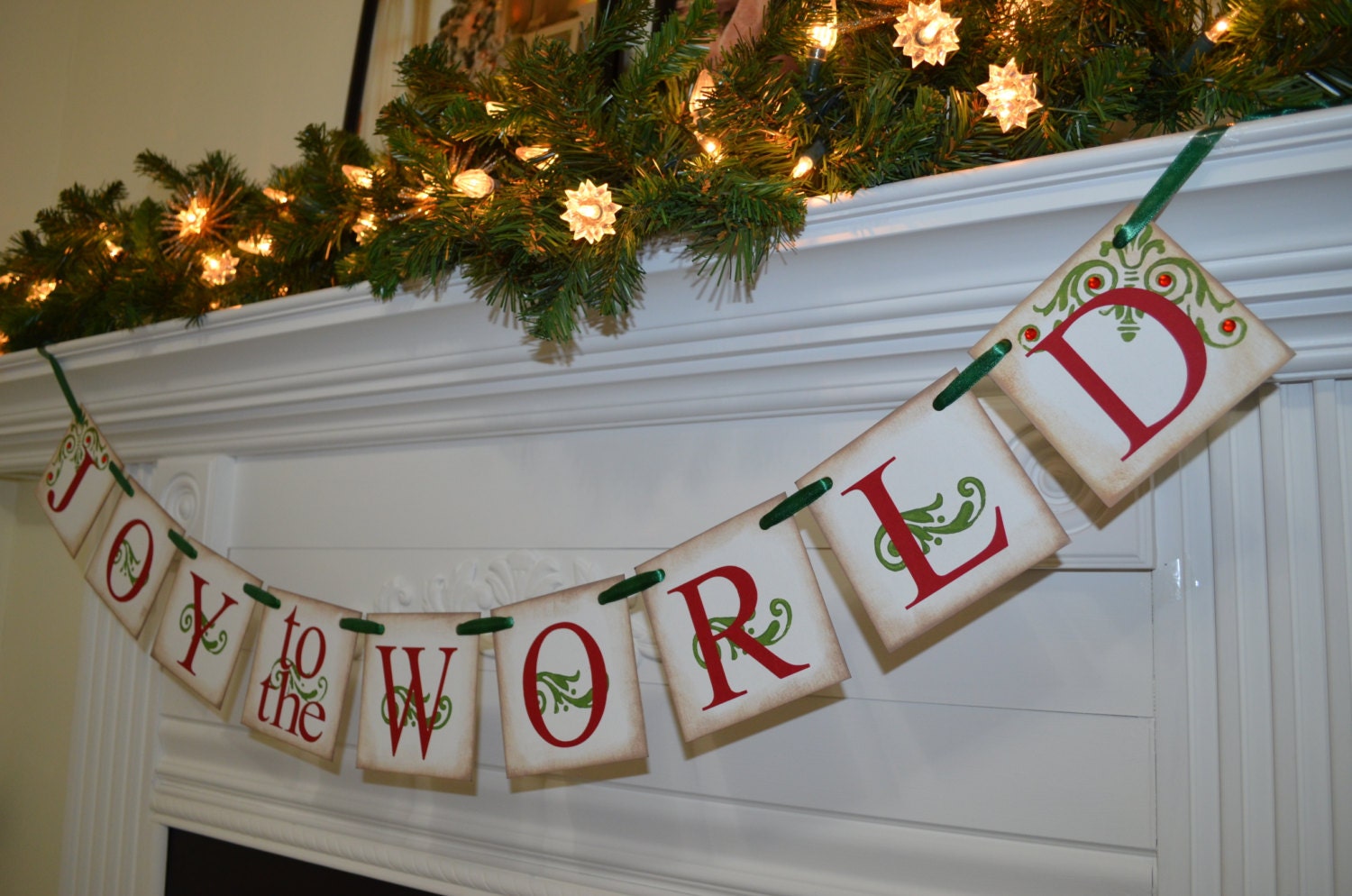 Joy to the World Banner Christmas Banner Christmas Garland