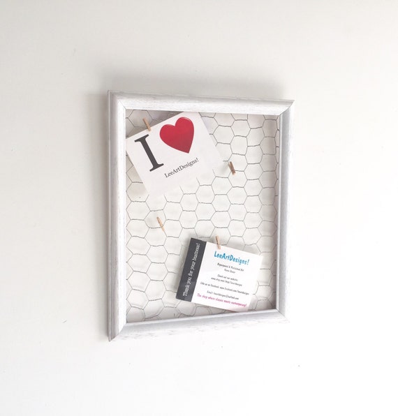 Vintage Framed Message Board White Rustic Vintage Decor