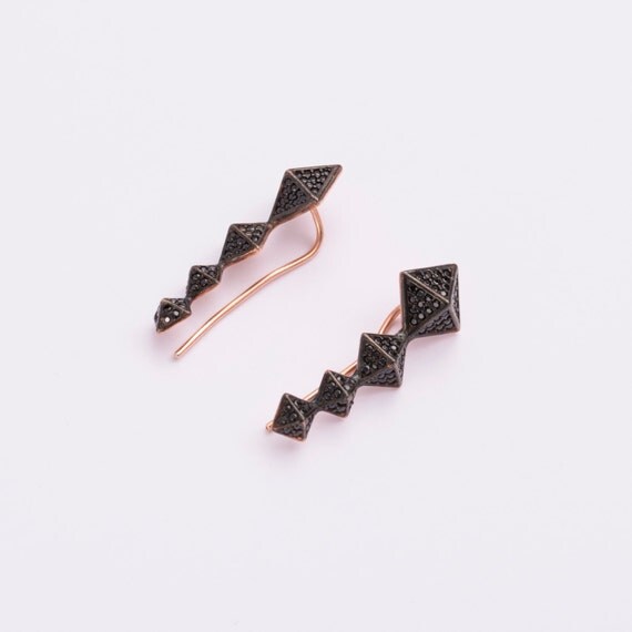 Minimalist Ear Cuff Earring Fashionable Ear Cuff Rose by ETHEIA