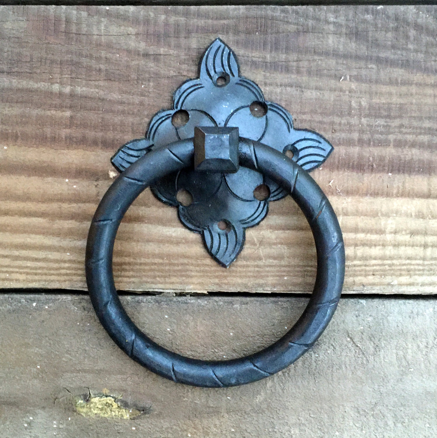 Iron Ring Door Knocker Puller Spanish by MexOneCurios