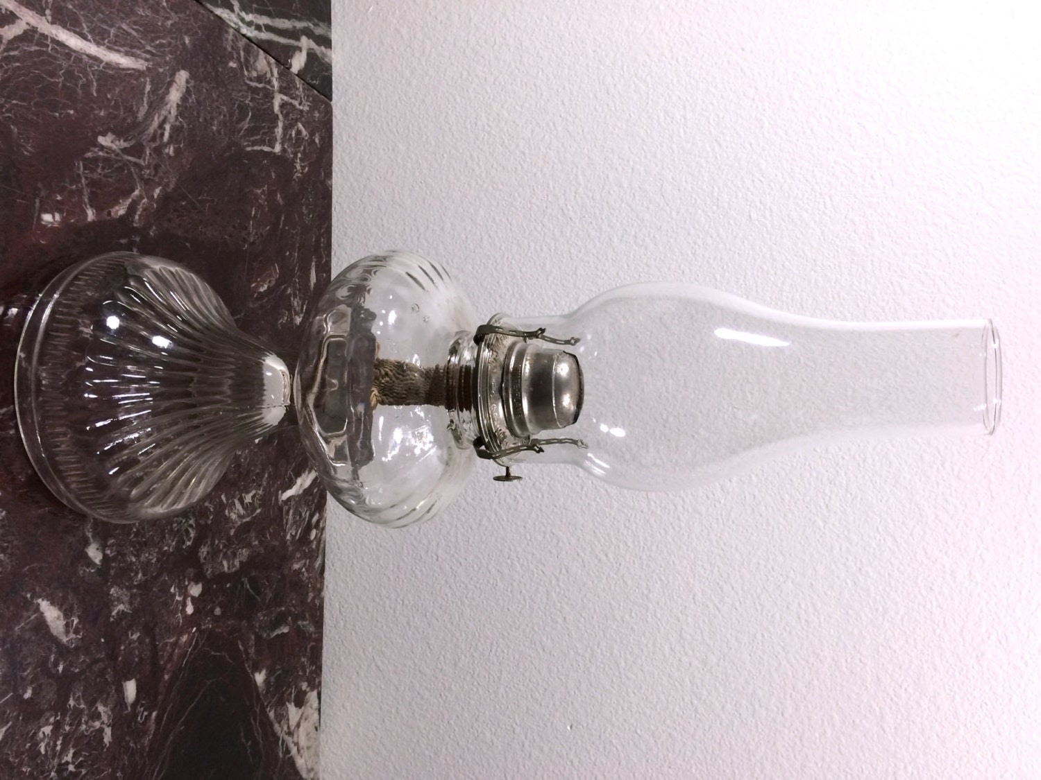 Antique White Flame Light Company Oil Lamp circa 1920s