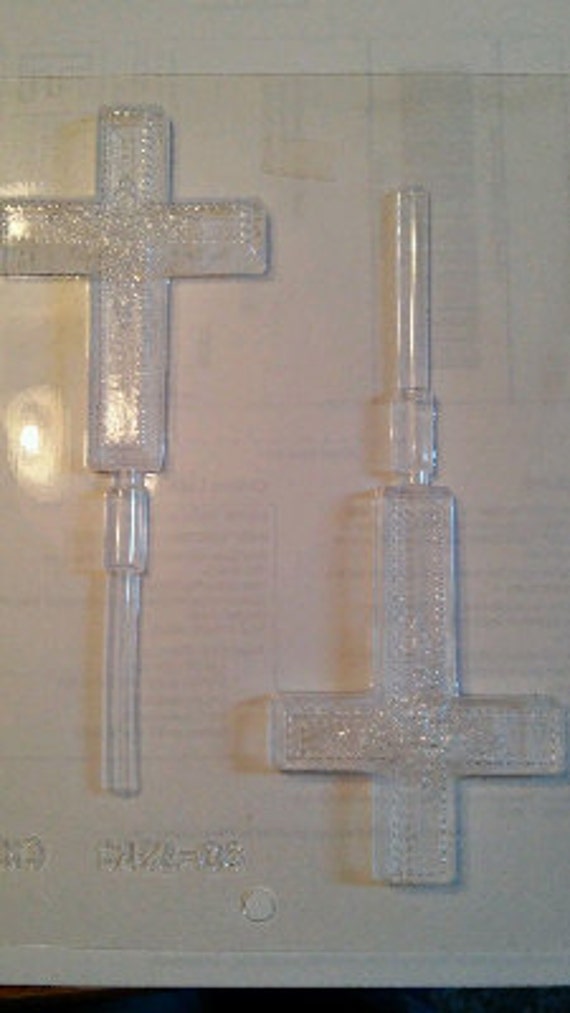Cross Chocolate Lollipop Mold by Chocolatenest on Etsy