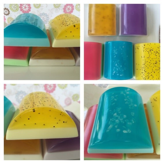 Glycerin Soap Bar Cucumber Melon Soap Oatmeal Milk