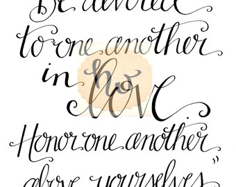 love one another bible verse romans 12 10