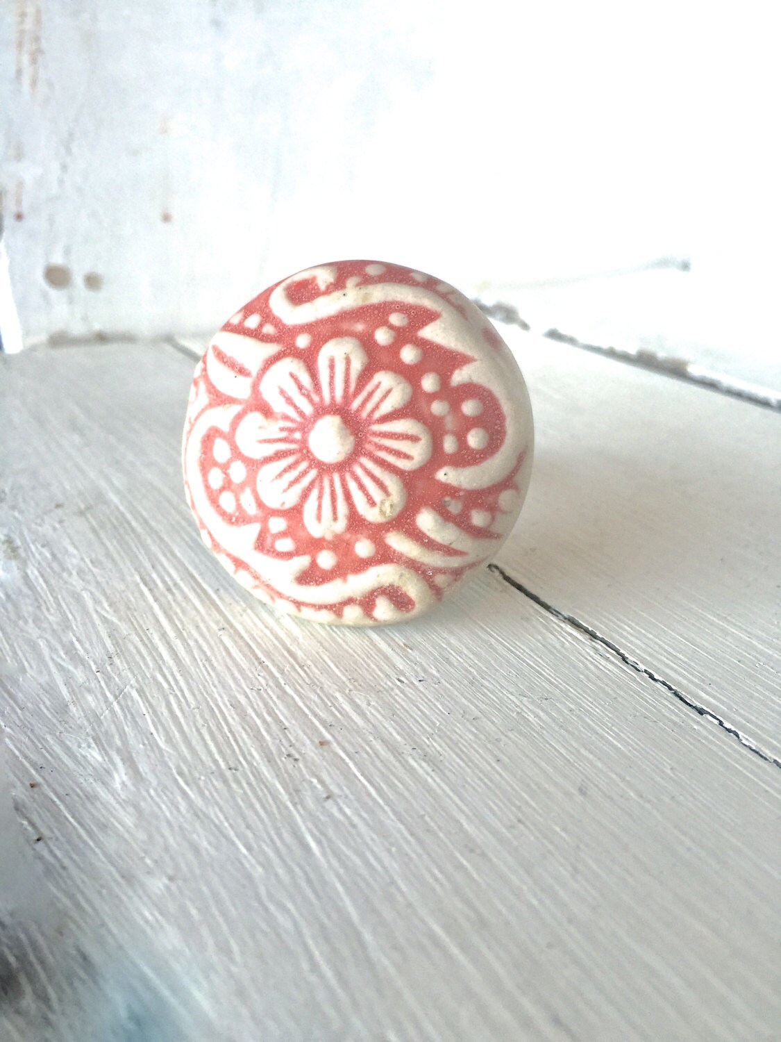 Flower Decorative Knob Ceramic Knob Decorative Knob