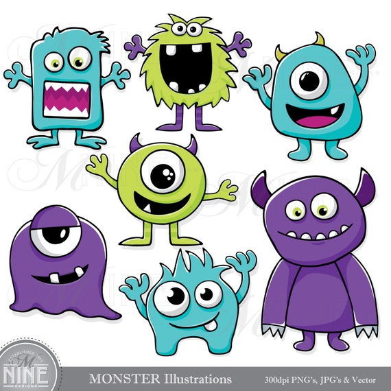 monster clipart etsy - photo #49