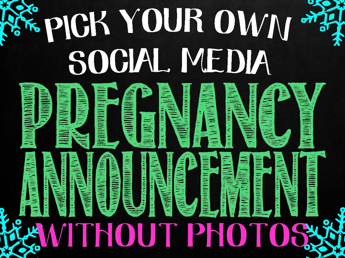 when to announce pregnancy on social media