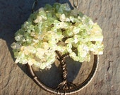 Citrine and Peridot Tree of Life for Prosperity, Abundance, Joy, Happiness, Balance, and Connection to All Living Things