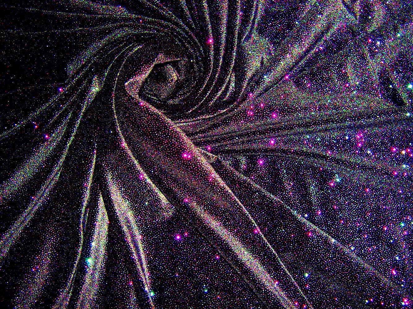 Stretch Velvet FabricStardust Glitter VelvetMulti