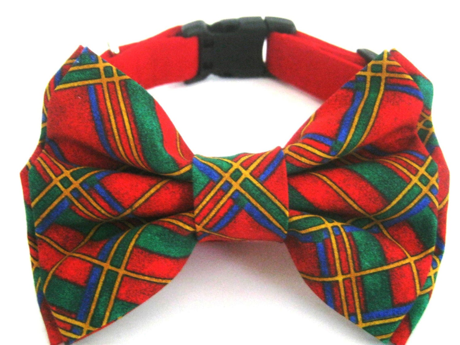 Dog collar Red dog collar Dog bow tie collar by barkingintherain