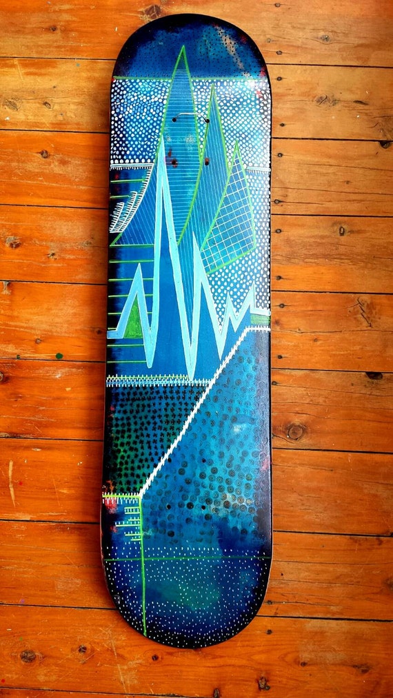 Wood Burned Skateboard Art / Skate Deck by ZoyaKraus on Etsy