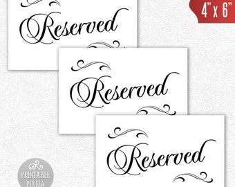 Popular items for printable reserved on Etsy