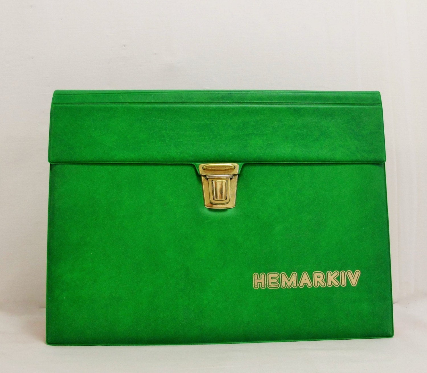 vintage expandable file / paper storage / organizer box / portable letter file / folder