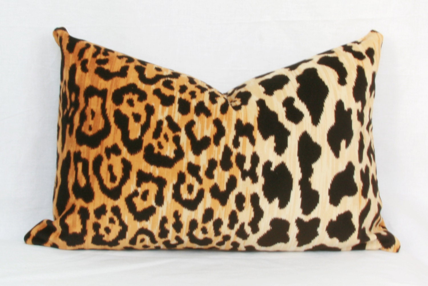 Leopard velvet pillow lumbar Euro sham Leopard pillow cover