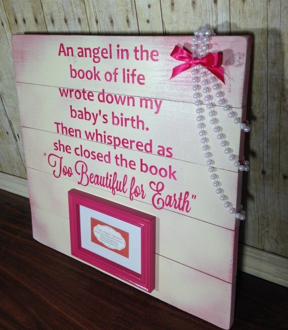Death of child memorial sign/ book of life by TheSimpleSparrowDLB