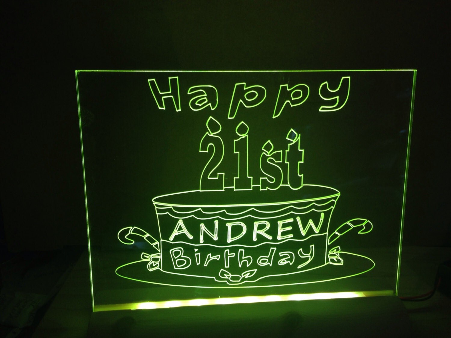 happy birthday light up sign cake any by IncredibleInnovation happy birthday light up sign cake any by IncredibleInnovation