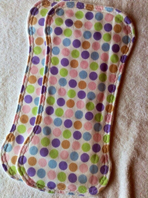 Polka Dot Burp Cloths Burp Cloths Spit Rags by SplendidFindings