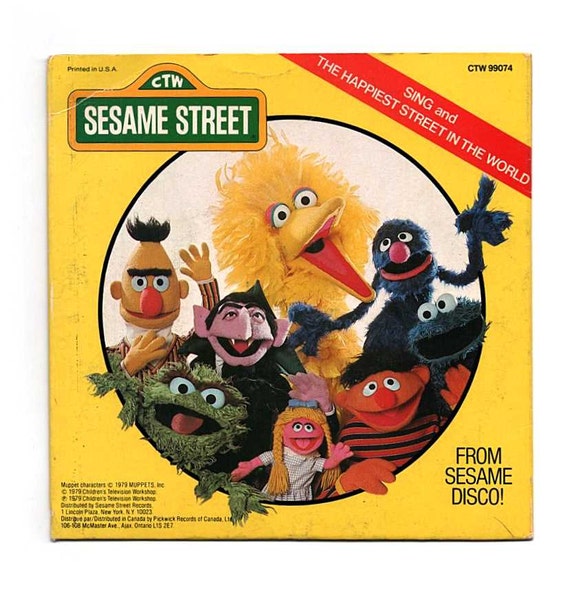 Sesame Street 45 vinyl record from Sesame Disco 1979