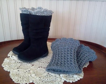 Peek-A-Boo Boot Cuffs (for adults & children) Crochet Pattern