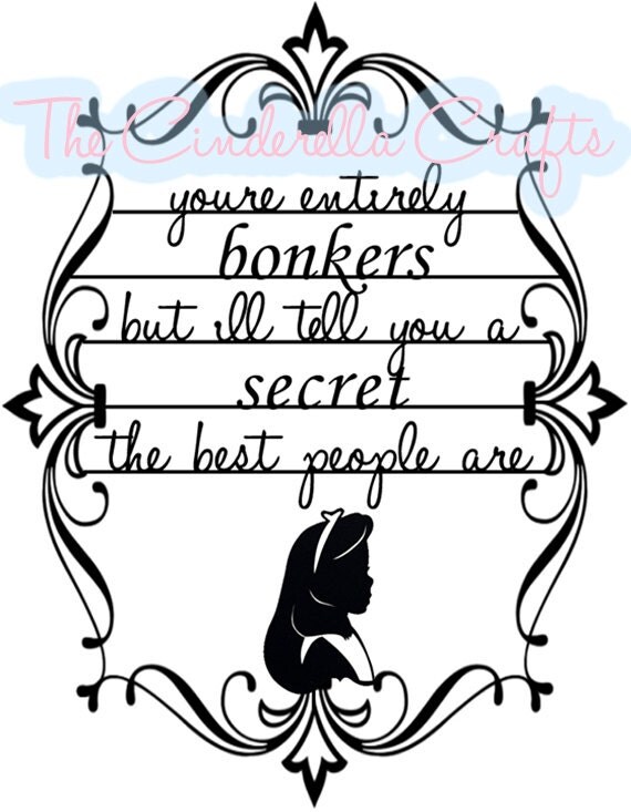 TEMPLATE Alice In Wonderland Paper Cutting by SmallBirdCrafts