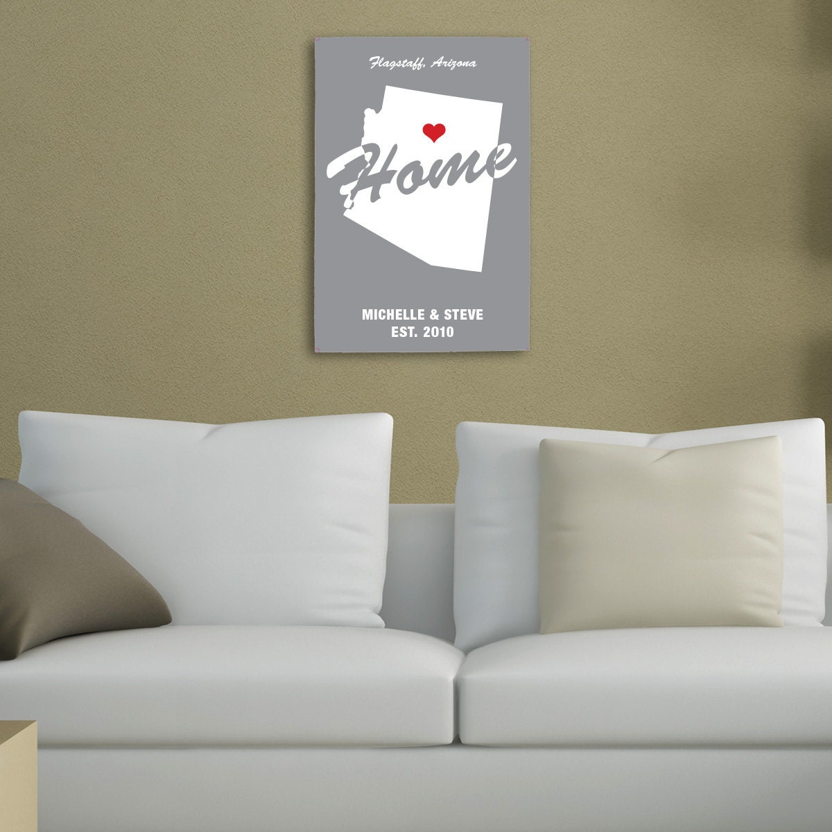Custom Personalized Canvas Print Ready to Hang Wall Art