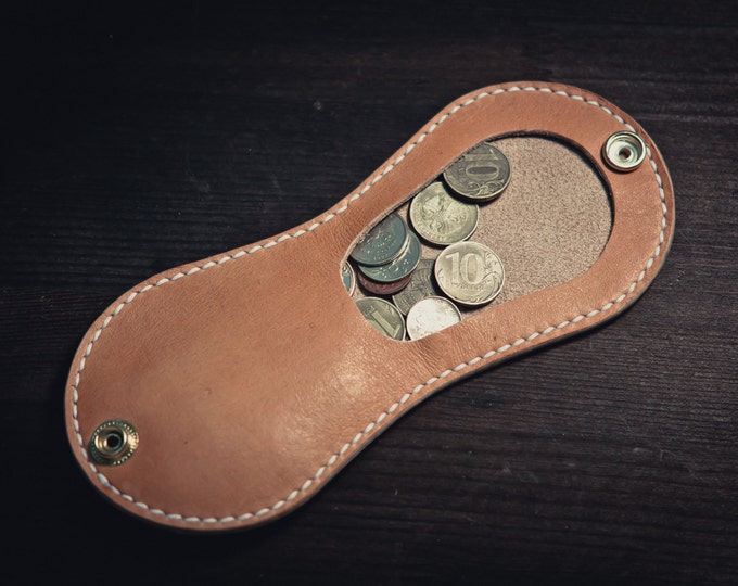 Leather coin purse/Leather Coin Case/Coin Wallet/Leather Coin Purse