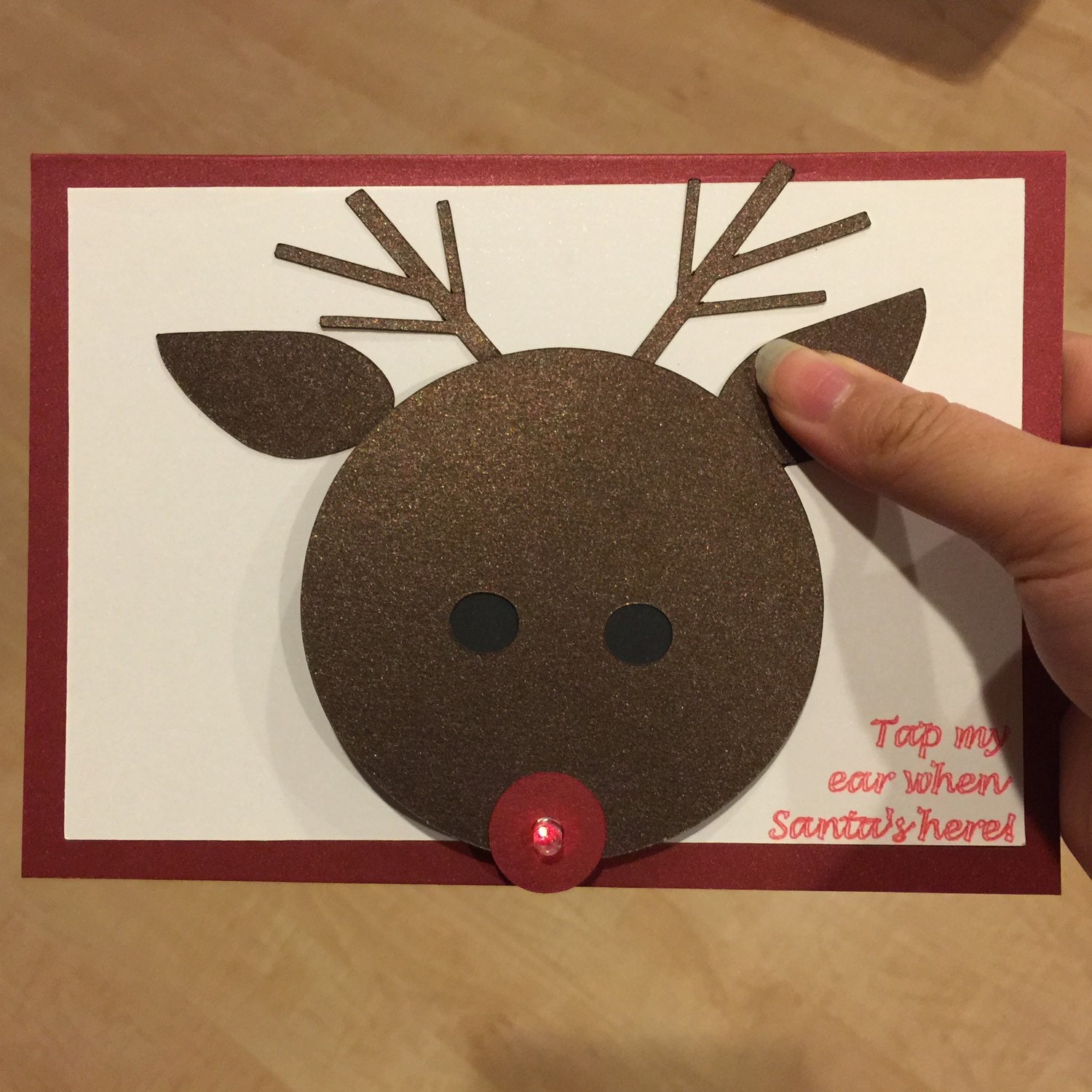 reindeer light up christmas card by waiscreations on etsy reindeer light up christmas card by waiscreations on etsy