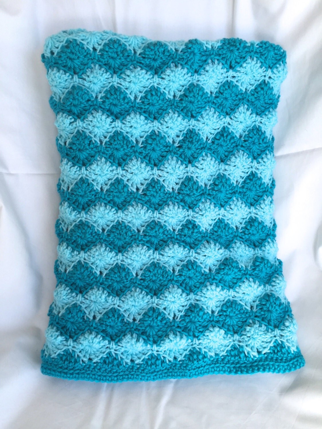 Baby Blanket Turquoise & Aquamarine Diamonds