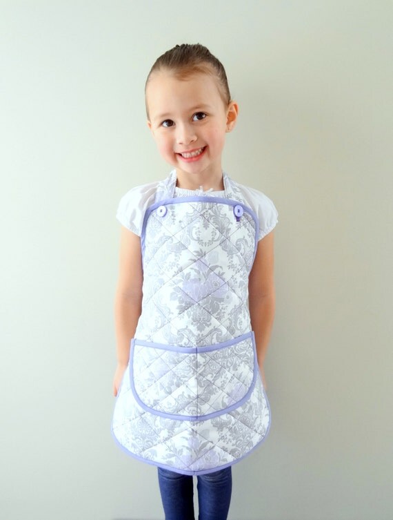 Items similar to Girl's Quality Quilted Apron, Durable, Light Water