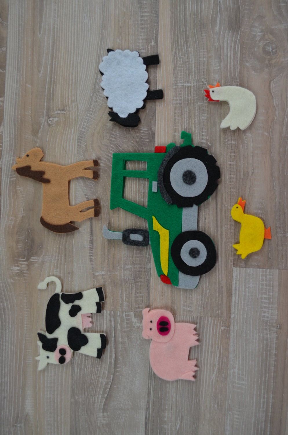 Farm Animal Set of 7 Going Out of by JessicaHippDesigns