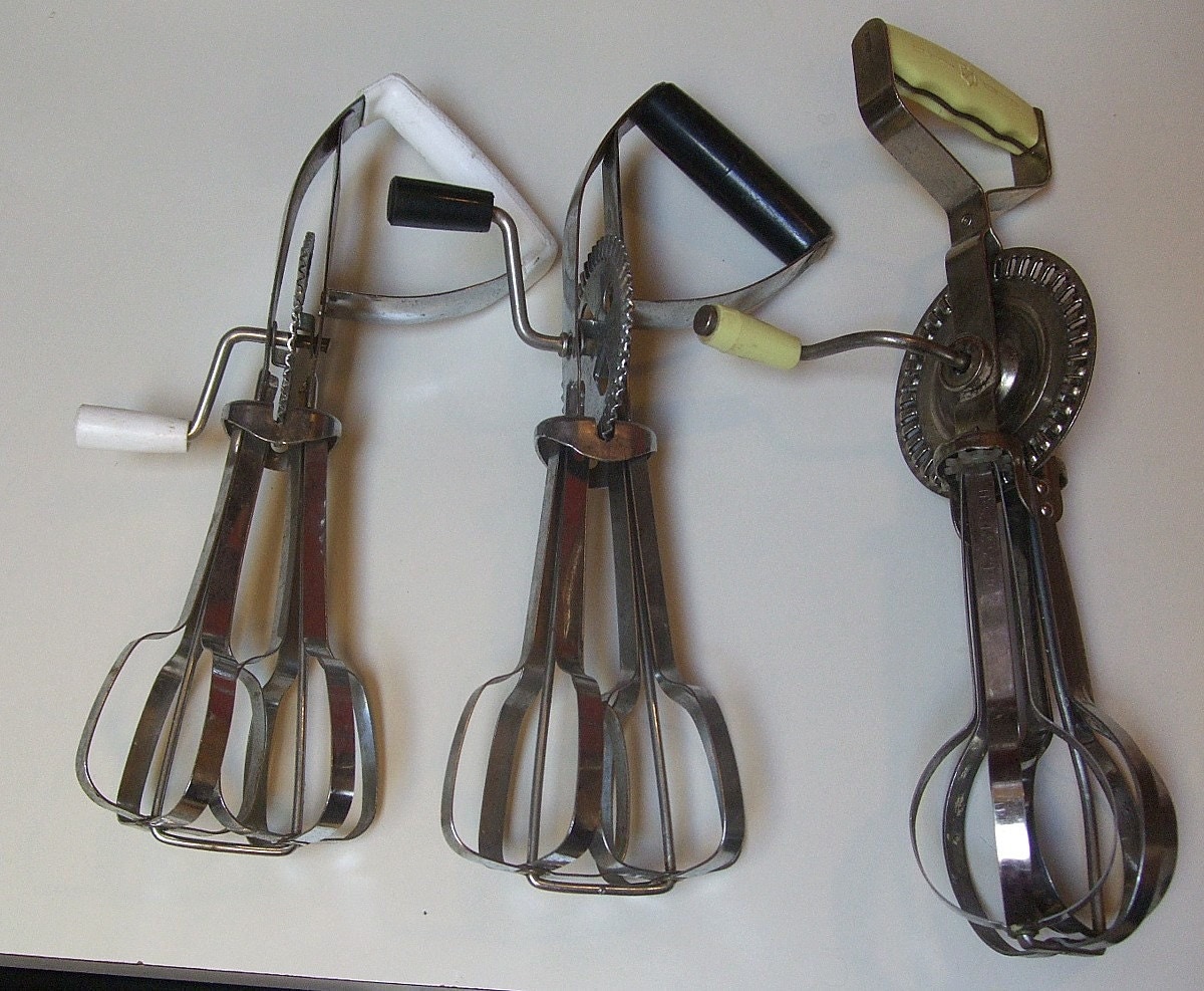 Vintage Rotary Egg Beaters Hand Mixers Cream by