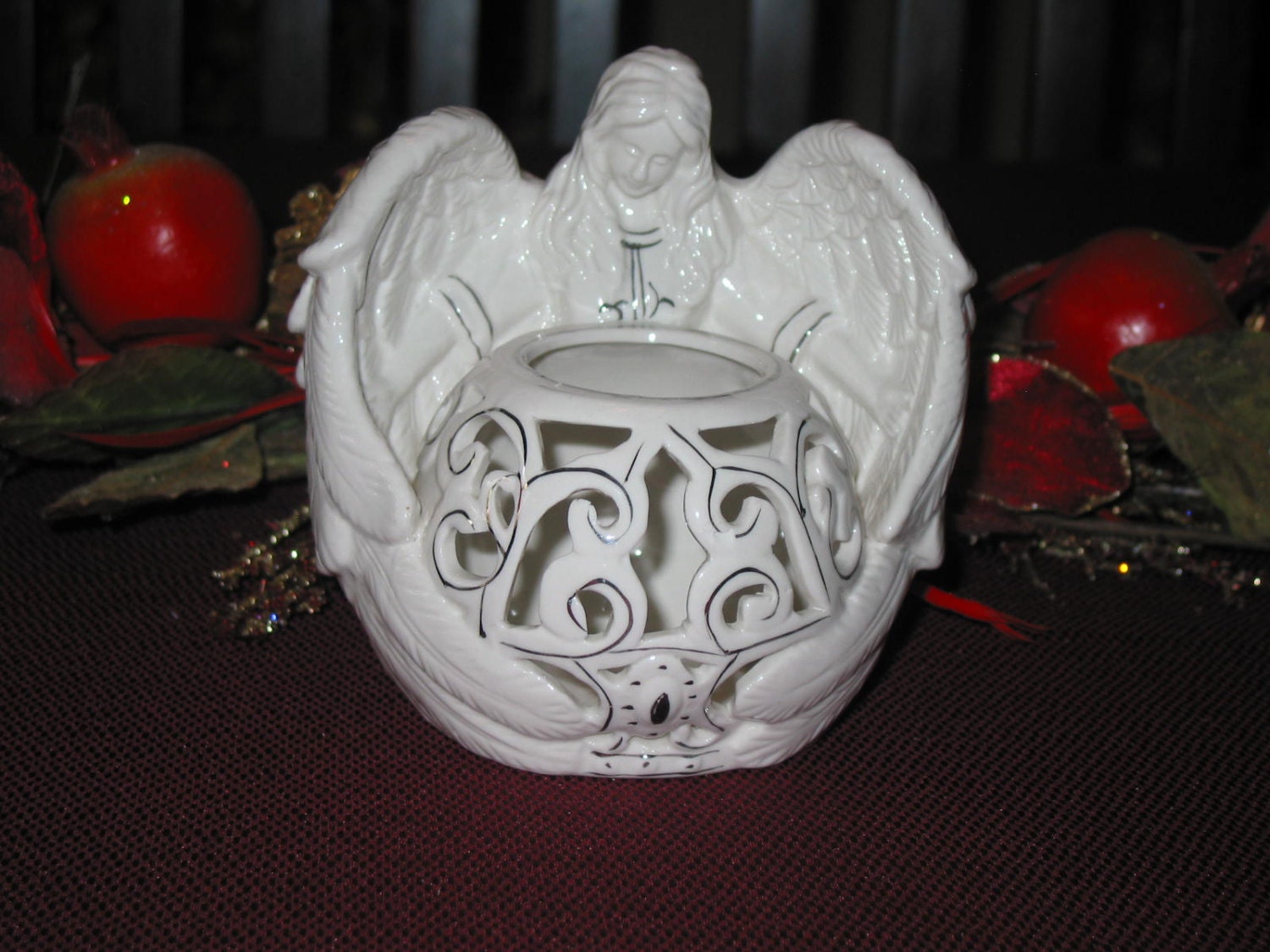 Ceramic Porcelain Angel Candle Holder