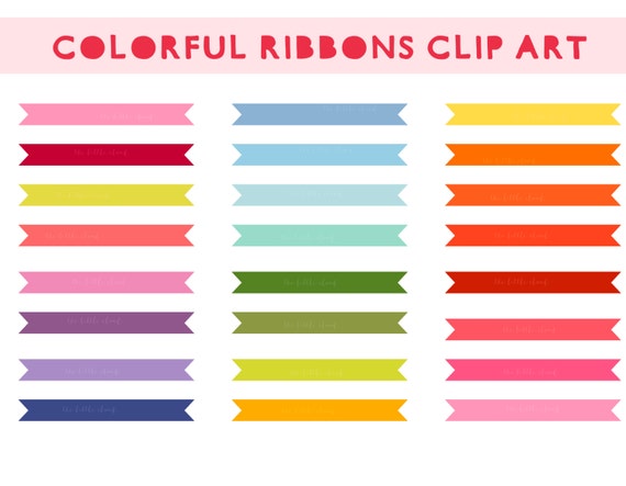 rainbow ribbon clip art - photo #28